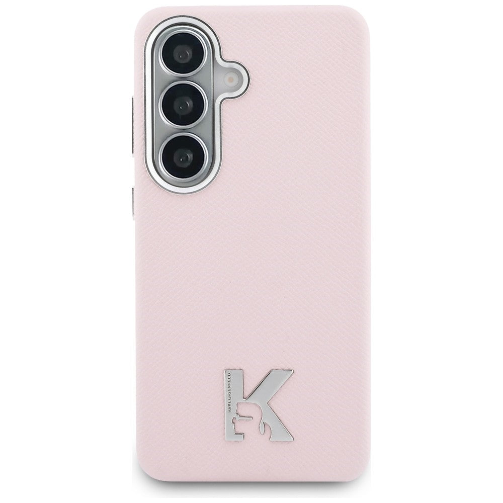 Puzdro MagSafe pre Samsung Galaxy S26 S942, Karl Lagerfeld, Karl Head Logo, Ružové