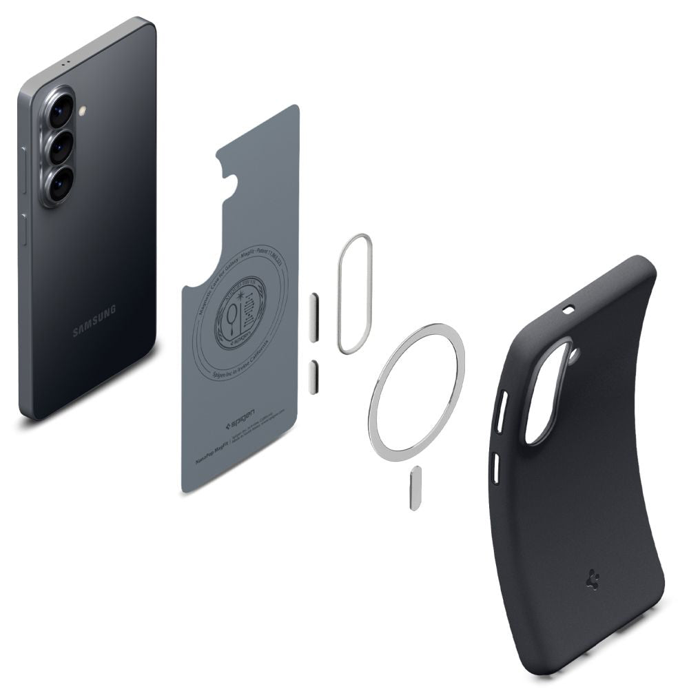 Puzdro MagSafe pre Samsung Galaxy S26 S942, Spigen, Caseology Nano Pop, Čierne ACS11066