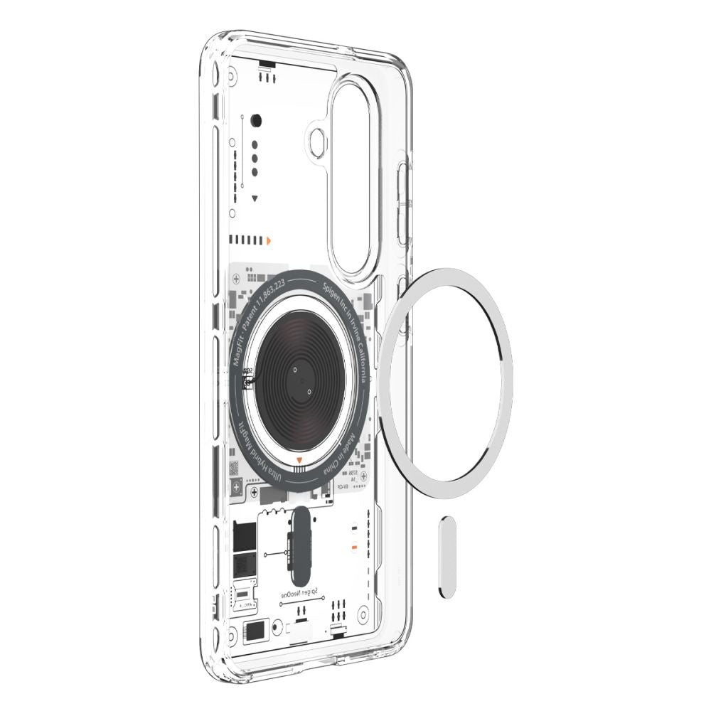 Puzdro MagSafe pre Samsung Galaxy S26 S942, Spigen, Ultra Hybrid Neo One, Transparentné ACS11218