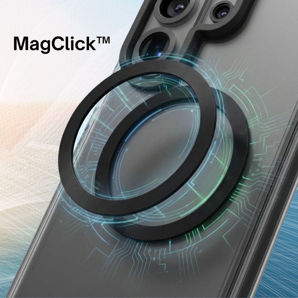 Puzdro MagSafe pre Samsung Galaxy S26 S942, UNIQ, Combat MagClick, Čierne