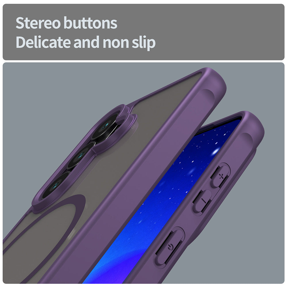MagSafe Case for Samsung Galaxy S26 S942, Techsuit, HaloFrost II, Purple