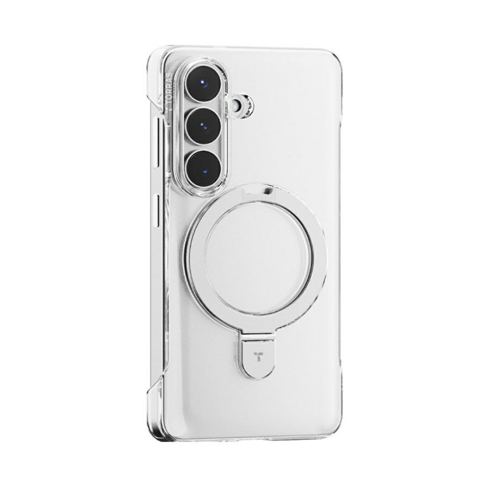 Puzdro MagSafe pre Samsung Galaxy S26 S942, Torras, Ostand Slim, Transparentné