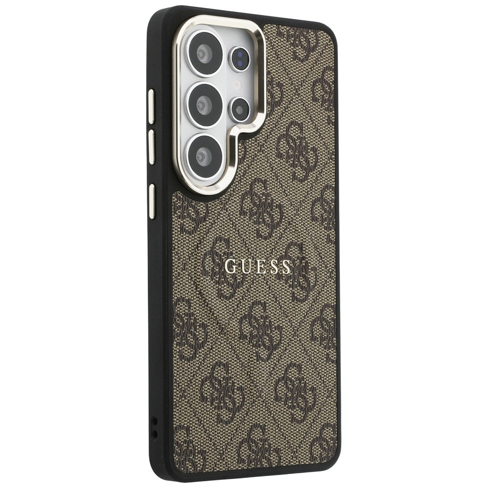 Puzdro MagSafe pre Samsung Galaxy S26 Ultra S948, Guess, 4G Embossed Ring, Hnedé