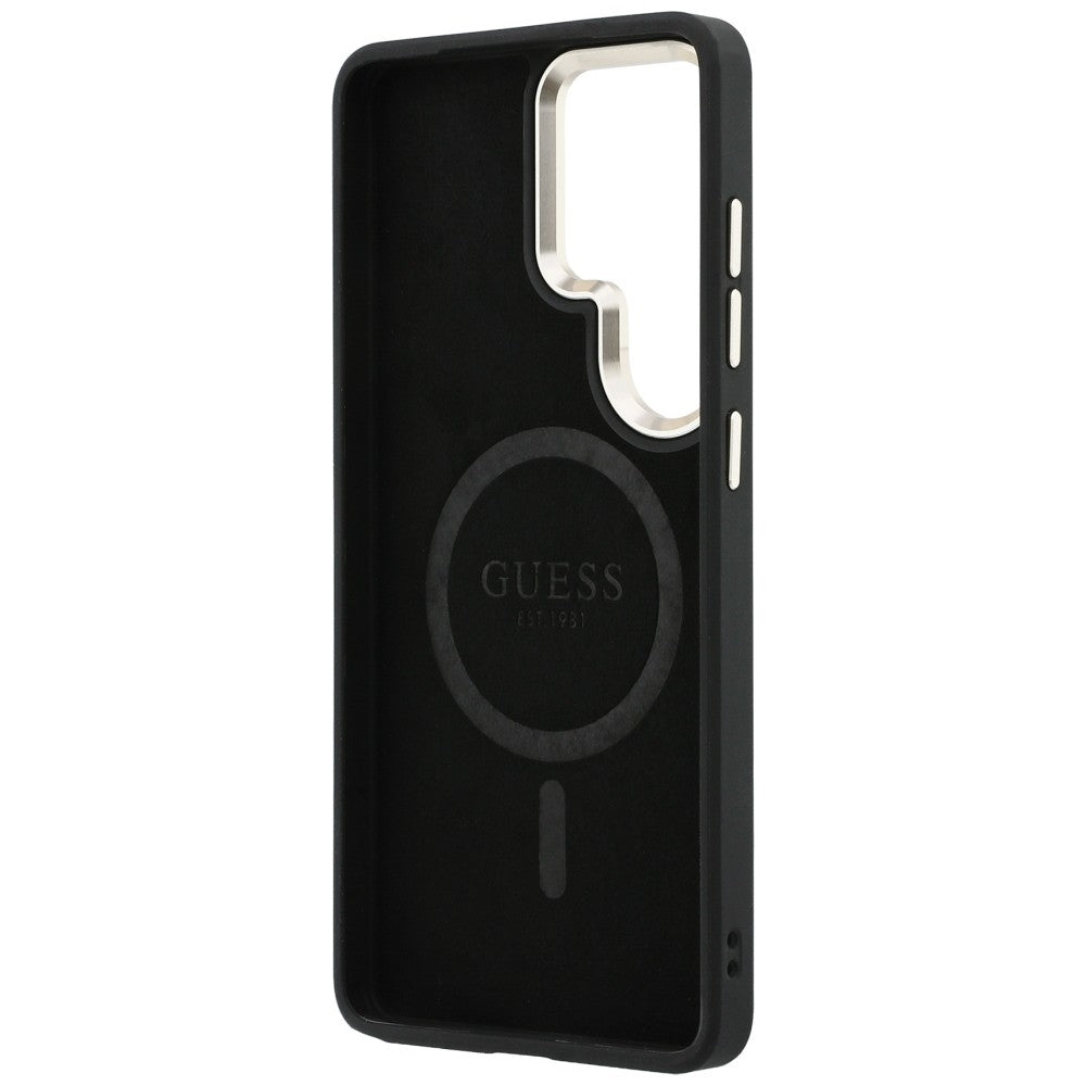 Puzdro MagSafe pre Samsung Galaxy S26 Ultra S948, Guess, 4G Embossed Ring, Hnedé