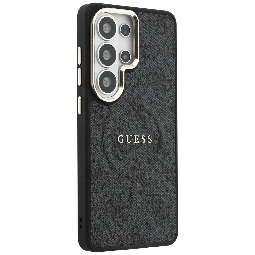 Puzdro MagSafe pre Samsung Galaxy S26 Ultra S948, Guess, 4G Embossed Ring, Čierne