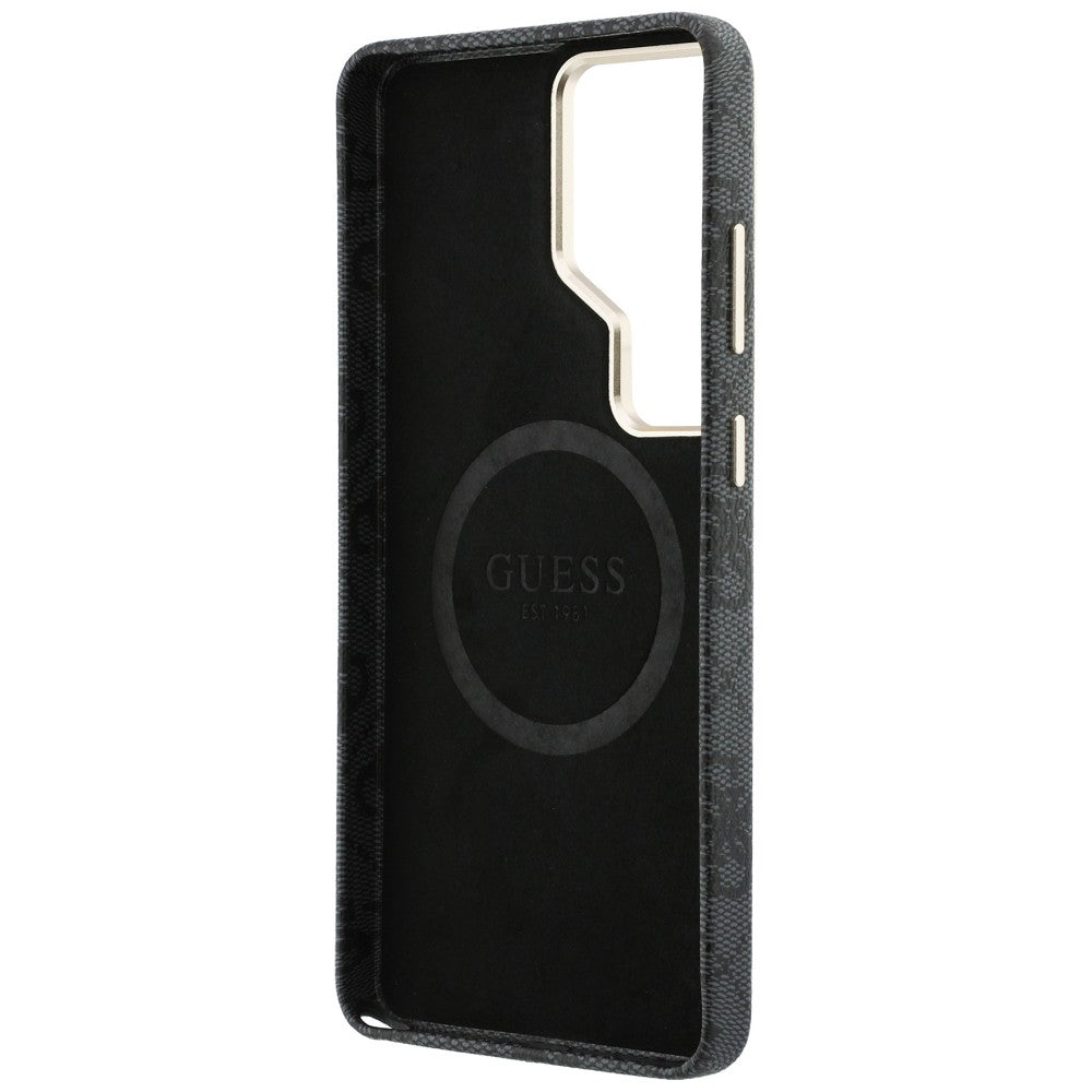 Puzdro MagSafe pre Samsung Galaxy S26 Ultra S948, Guess, 4G Script Logo, Čierne