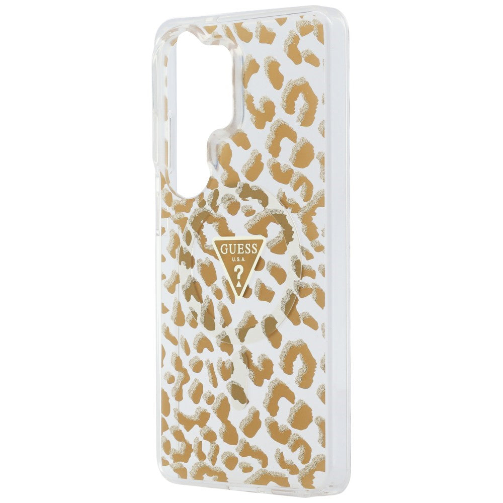 Puzdro MagSafe pre Samsung Galaxy S26 Ultra S948, Guess, IML Leopard Pattern, Hnedá