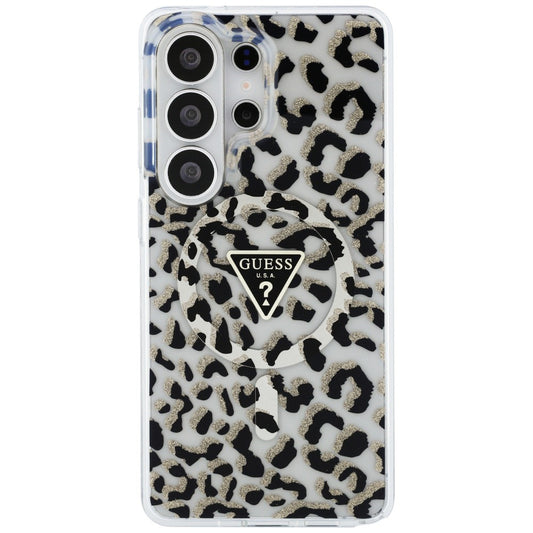 Puzdro MagSafe pre Samsung Galaxy S26 Ultra S948, Guess, IML Leopard Pattern, Čierne