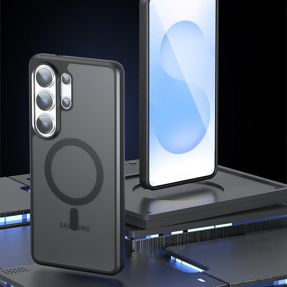 Puzdro MagSafe pre Samsung Galaxy S26 Ultra S948, Techsuit, PureFrost, Saténová Čierna