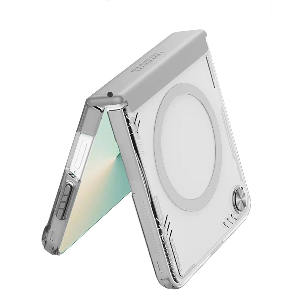 MagSafe puzdro pre Samsung Galaxy Z Flip7 F766, Nillkin, Iceblade, Sivá