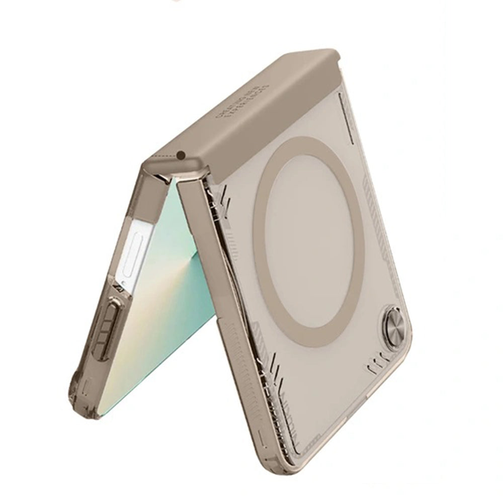 MagSafe puzdro pre Samsung Galaxy Z Flip7 F766, Nillkin, Iceblade, Hnedé
