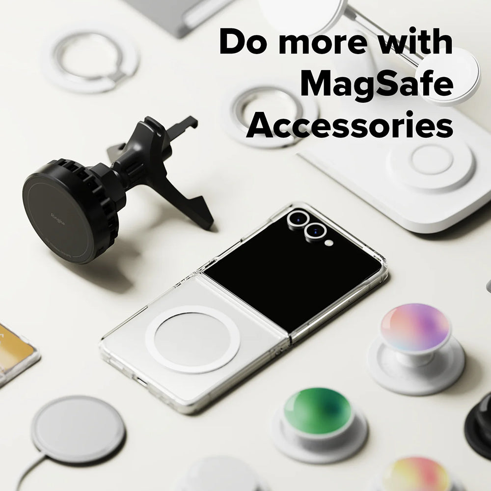 MagSafe puzdro pre Samsung Galaxy Z Flip7 F766, Ringke, Fusion, Priehľadné