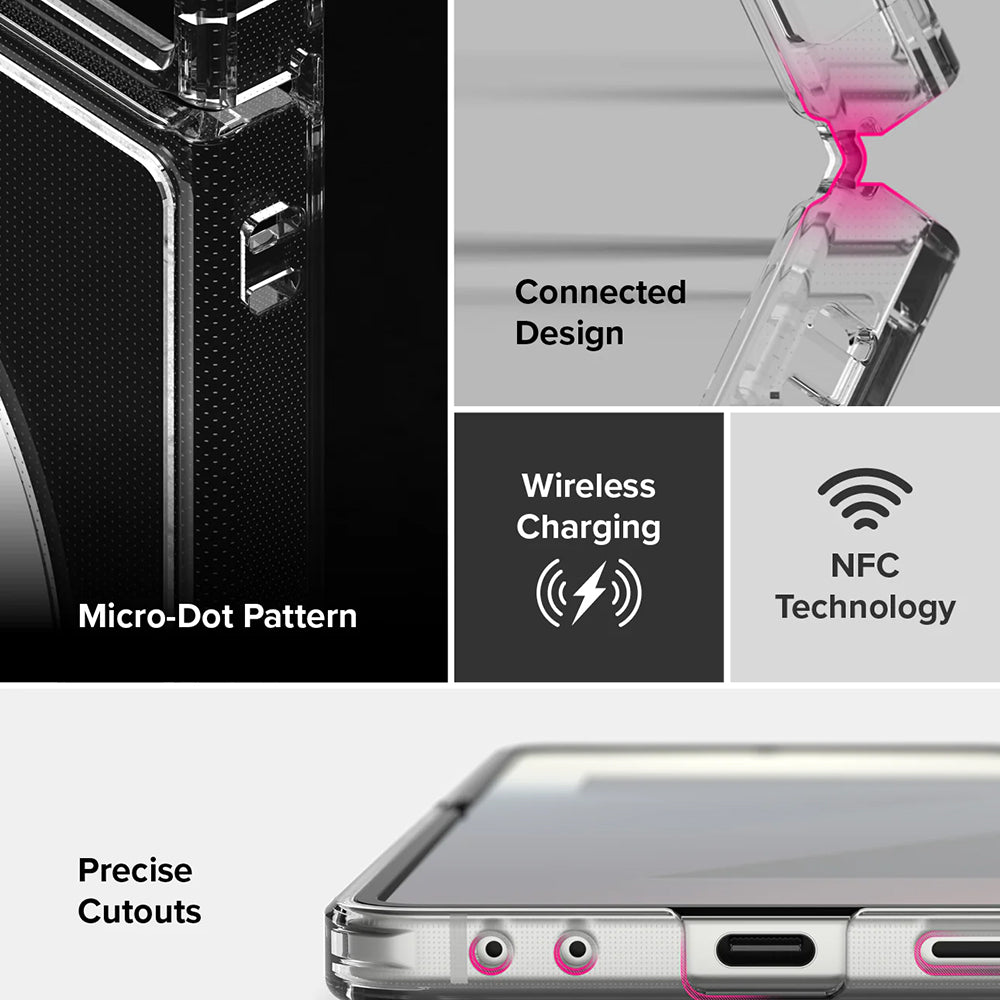 MagSafe puzdro pre Samsung Galaxy Z Flip7 F766, Ringke, Fusion, Priehľadné