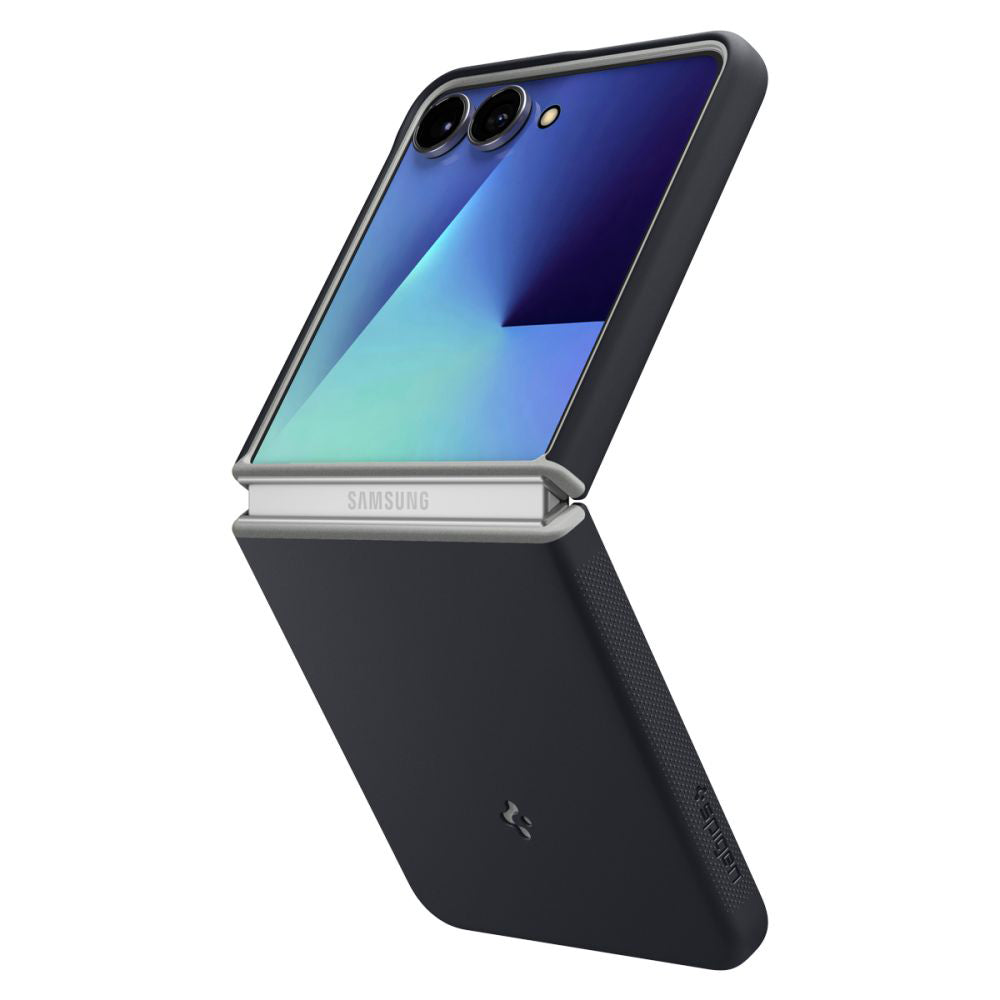 Puzdro MagSafe pre Samsung Galaxy Z Flip7 F766, Spigen, Caseology Nano Pop, Čierne