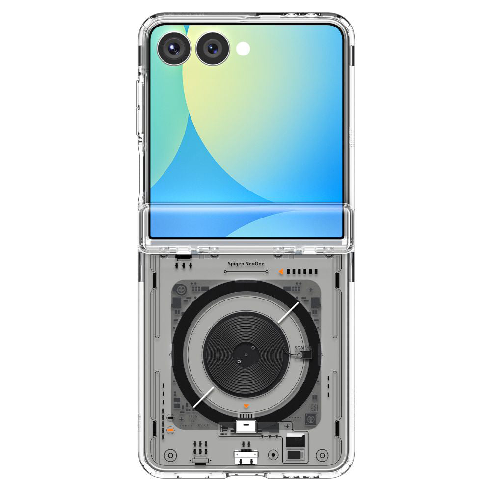 Puzdro MagSafe pre Samsung Galaxy Z Flip7 F766, Spigen, Ultra Hybrid Pro Neo One, Transparentné ACS09560