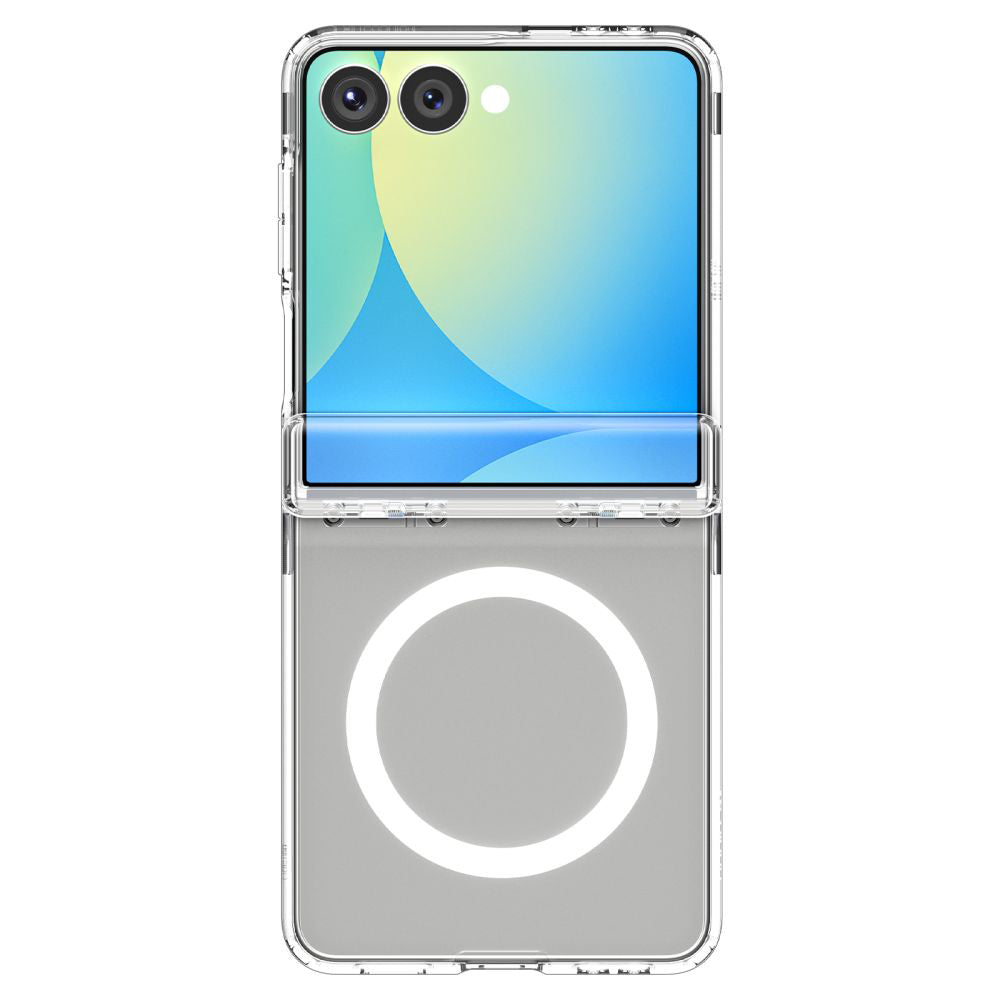 Puzdro MagSafe pre Samsung Galaxy Z Flip7 F766, Spigen, Ultra Hybrid Pro, Transparentné ACS09559