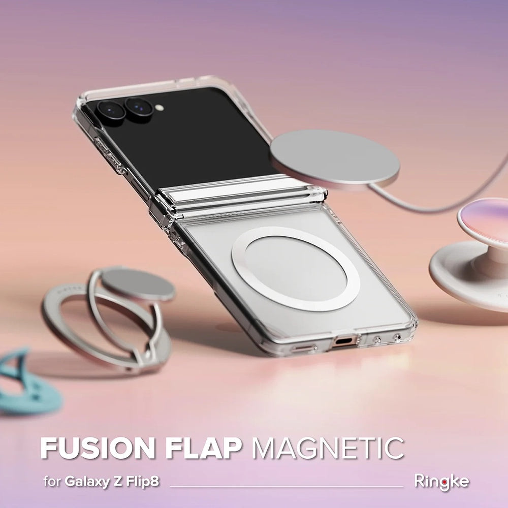 MagSafe puzdro pre Samsung Galaxy Z Flip8 F776, Ringke, Fusion Flap, Priehľadné