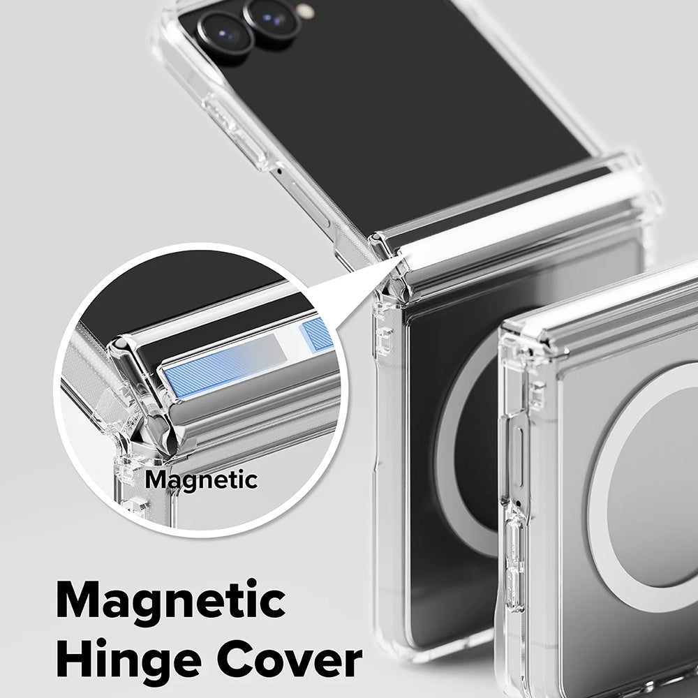MagSafe puzdro pre Samsung Galaxy Z Flip8 F776, Ringke, Fusion Flap, Priehľadné