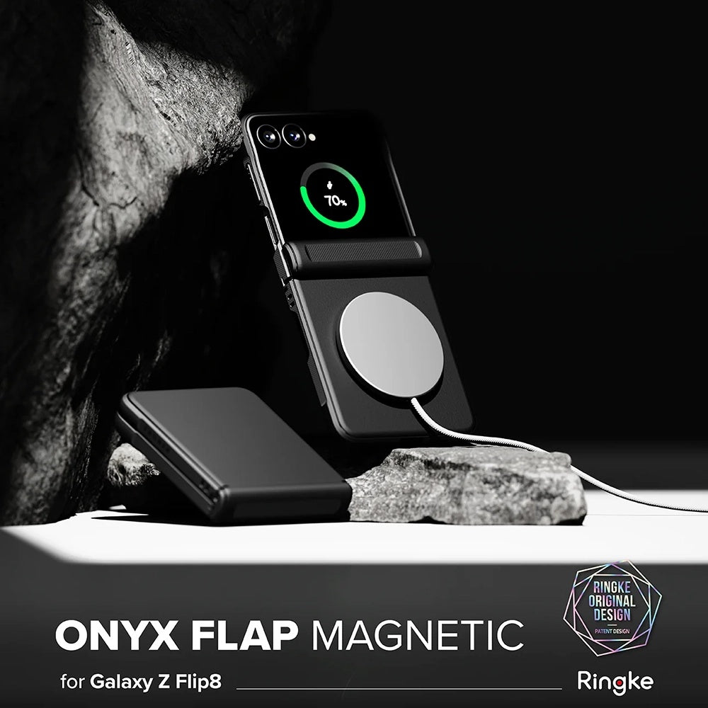 MagSafe puzdro pre Samsung Galaxy Z Flip8 F776, Ringke, Onyx Flap, Čierne