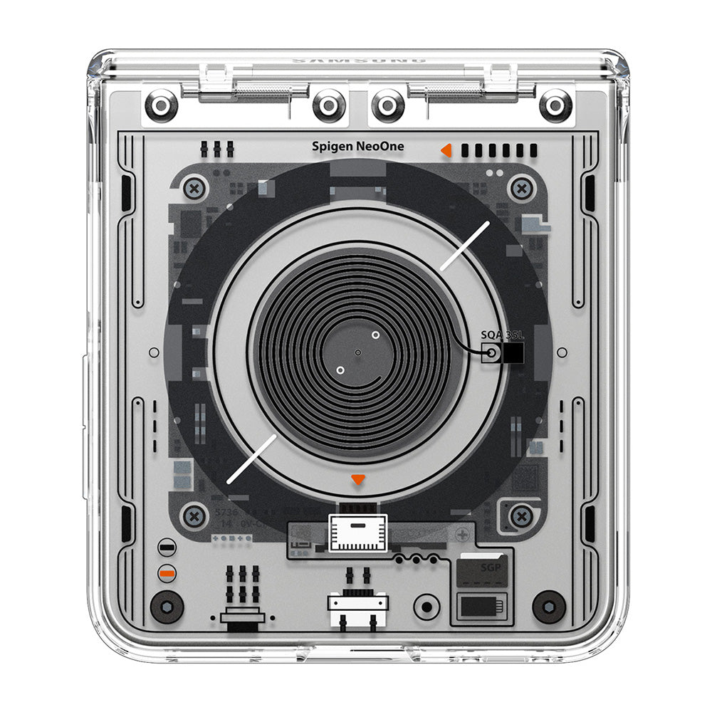 MagSafe puzdro pre Samsung Galaxy Z Flip8 F776, Spigen, Ultra Hybrid Pro Neo One, priehľadné ACS11525