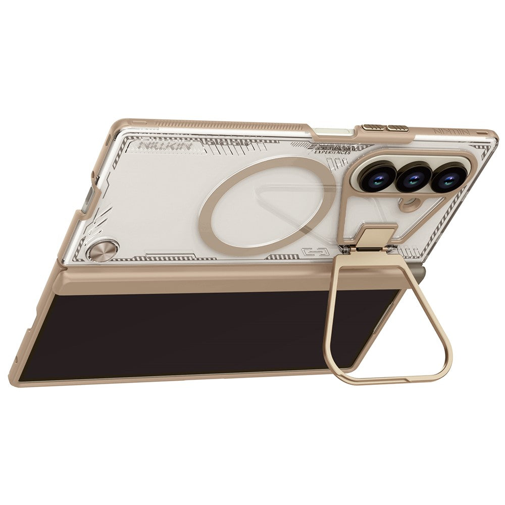MagSafe puzdro pre Samsung Galaxy Z Fold7 F966, Nillkin, Iceblade Prop s výrezom na fotoaparát, hnedé