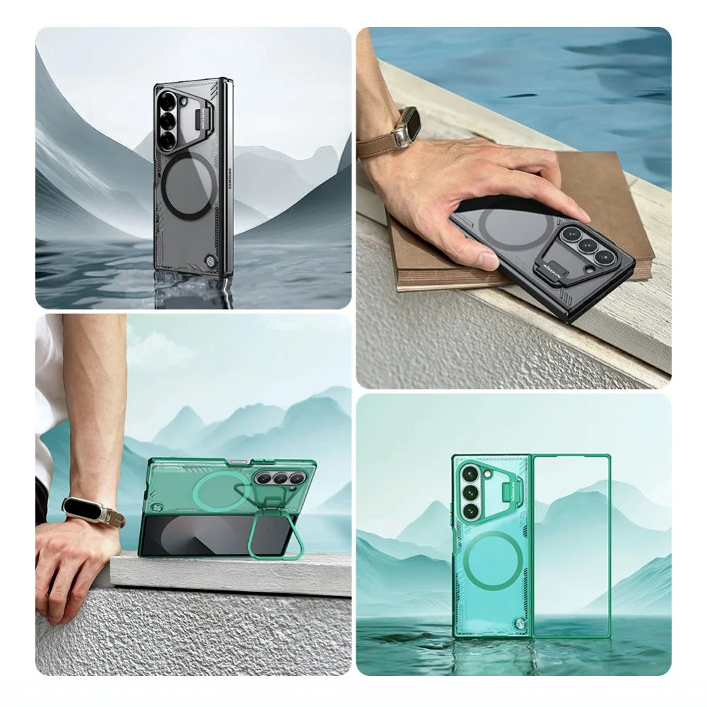 MagSafe puzdro pre Samsung Galaxy Z Fold7 F966, Nillkin, Iceblade Prop s výrezom na fotoaparát, hnedé