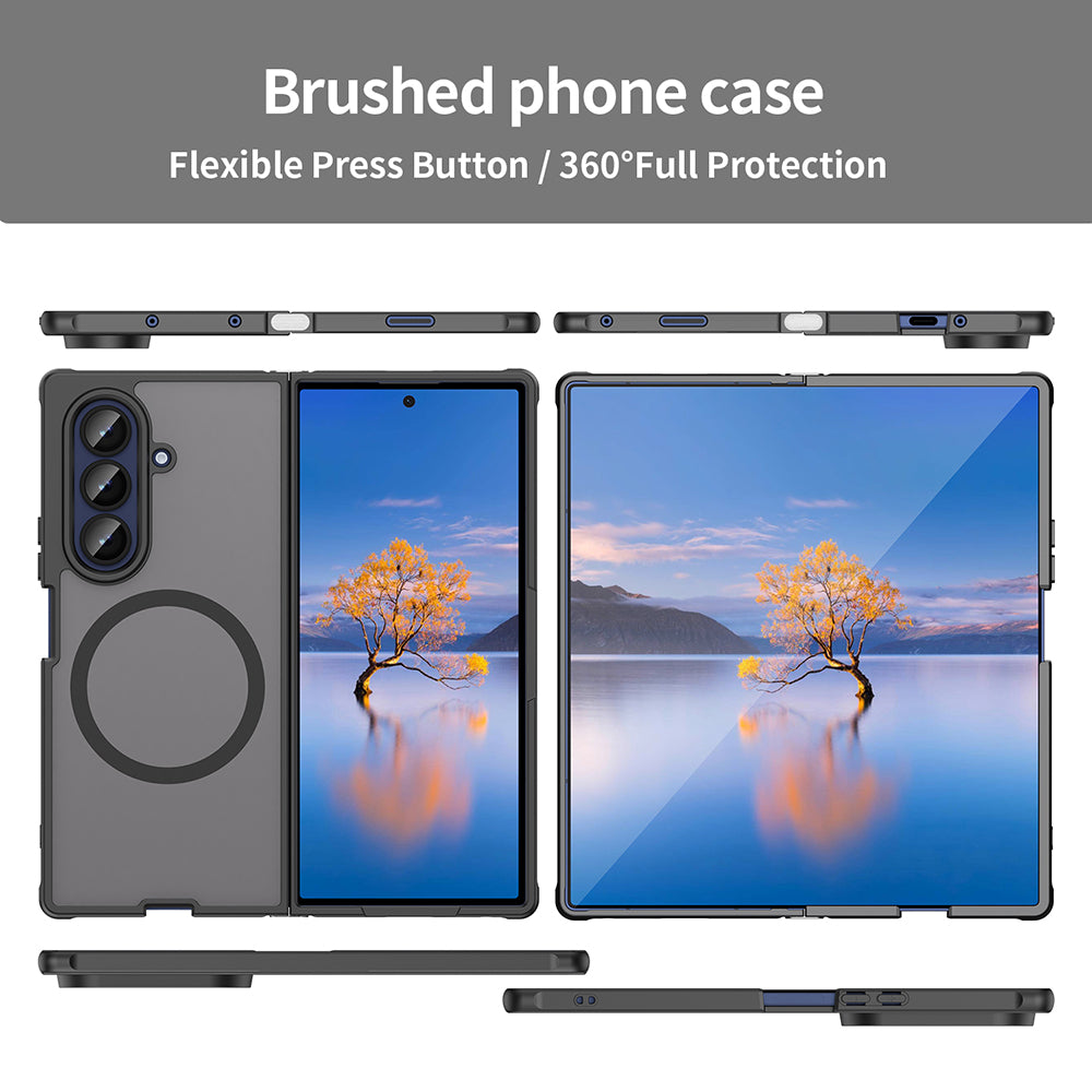 MagSafe puzdro pre Samsung Galaxy Z Fold7 F966, Techsuit, HaloFrost II, čierne