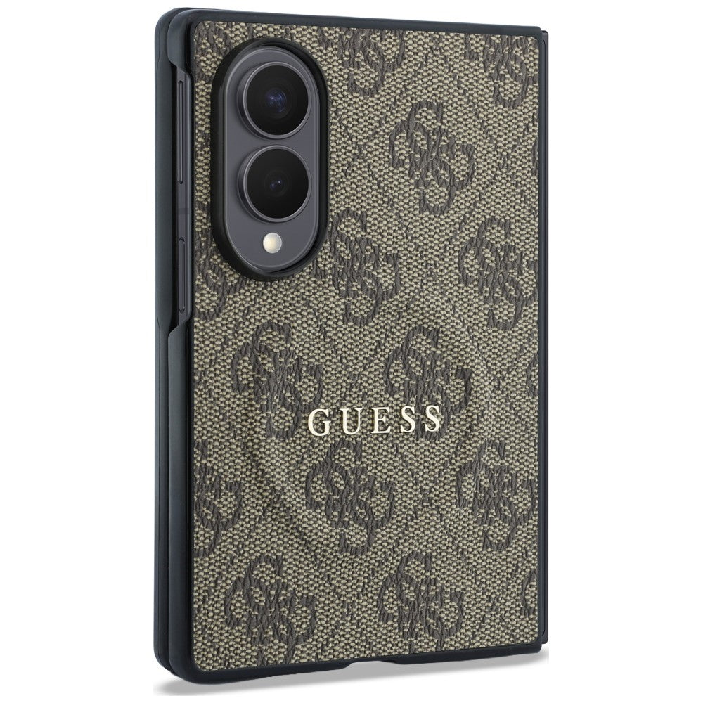 MagSafe puzdro pre Samsung Galaxy Z Fold8 F971, Guess, 4G Leather Classic, Hnedé