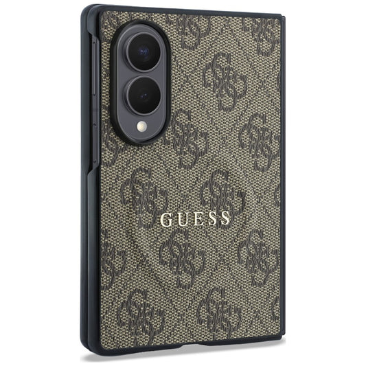 MagSafe puzdro pre Samsung Galaxy Z Fold8 F971, Guess, 4G Leather Classic, Hnedé