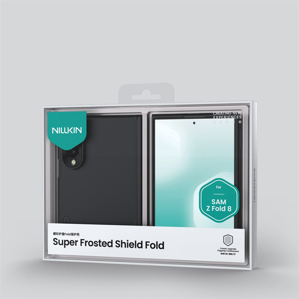 MagSafe puzdro pre Samsung Galaxy Z Fold8 F971, Nillkin, Super Frosted Shield, Čierne Priehľadné