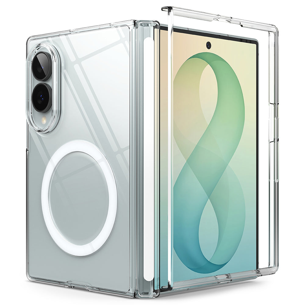 MagSafe Case for Samsung Galaxy Z Fold8 F971, Ringke, Fusion Air Flap, Transparent