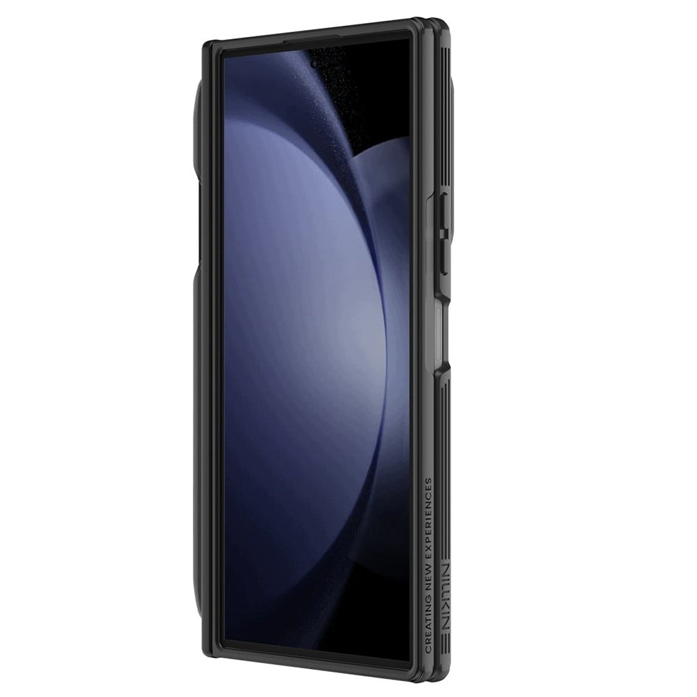 MagSafe puzdro pre Samsung Galaxy Z Fold8 Ultra F976, Nillkin, CamShield Pro s priehľadným krytom objektívu a držiakom na S-Pen, čierne priehľadné