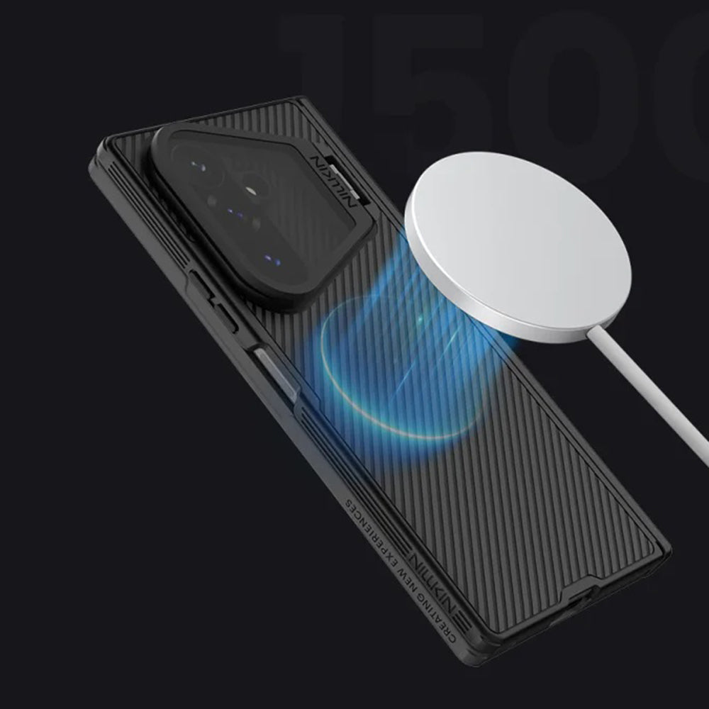 MagSafe puzdro pre Samsung Galaxy Z Fold8 Ultra F976, Nillkin, CamShield Prop s priehľadným čiernym krytom objektívu, čierne