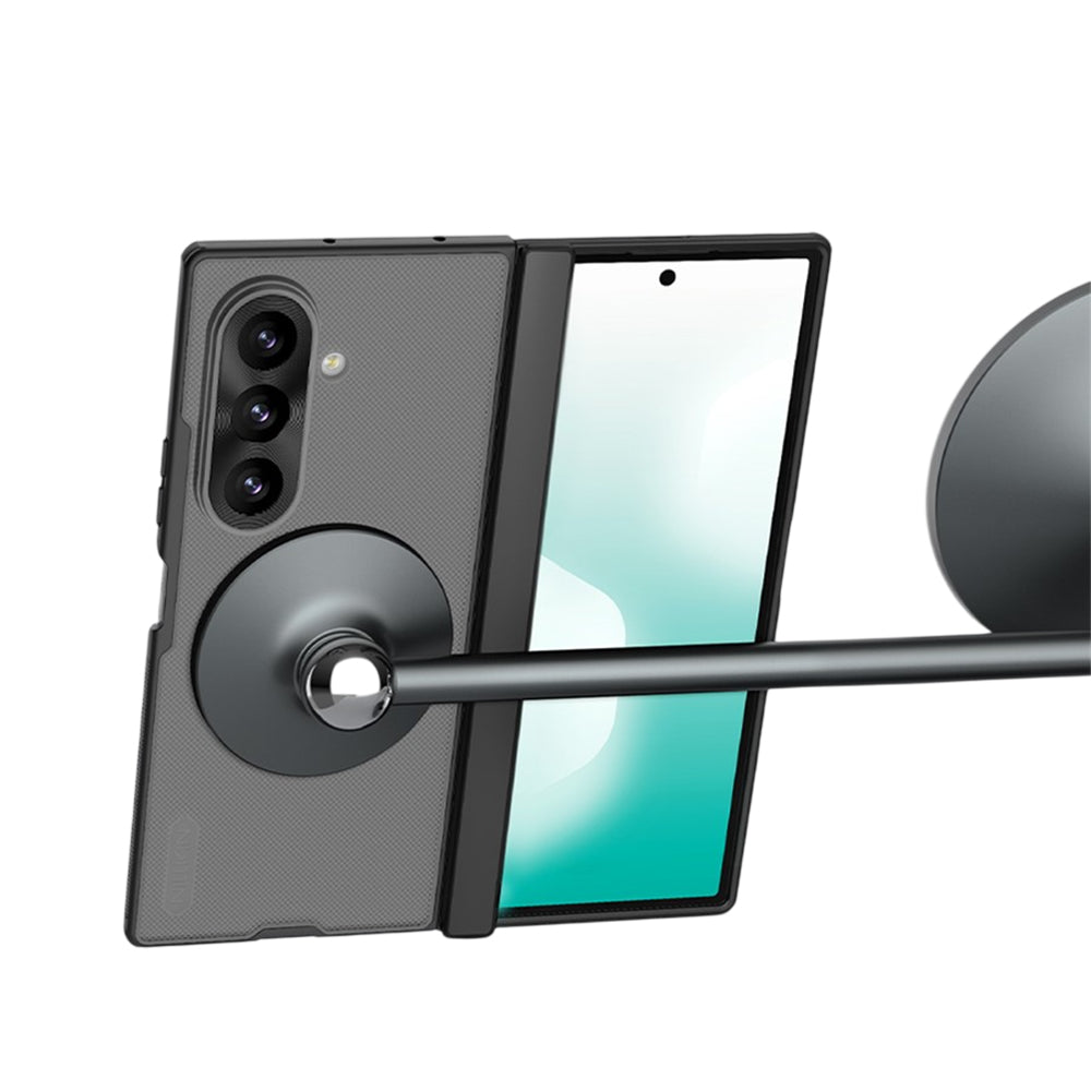 MagSafe puzdro pre Samsung Galaxy Z Fold8 Ultra F976, Nillkin, Super Frosted Shield, Čierne priehľadné