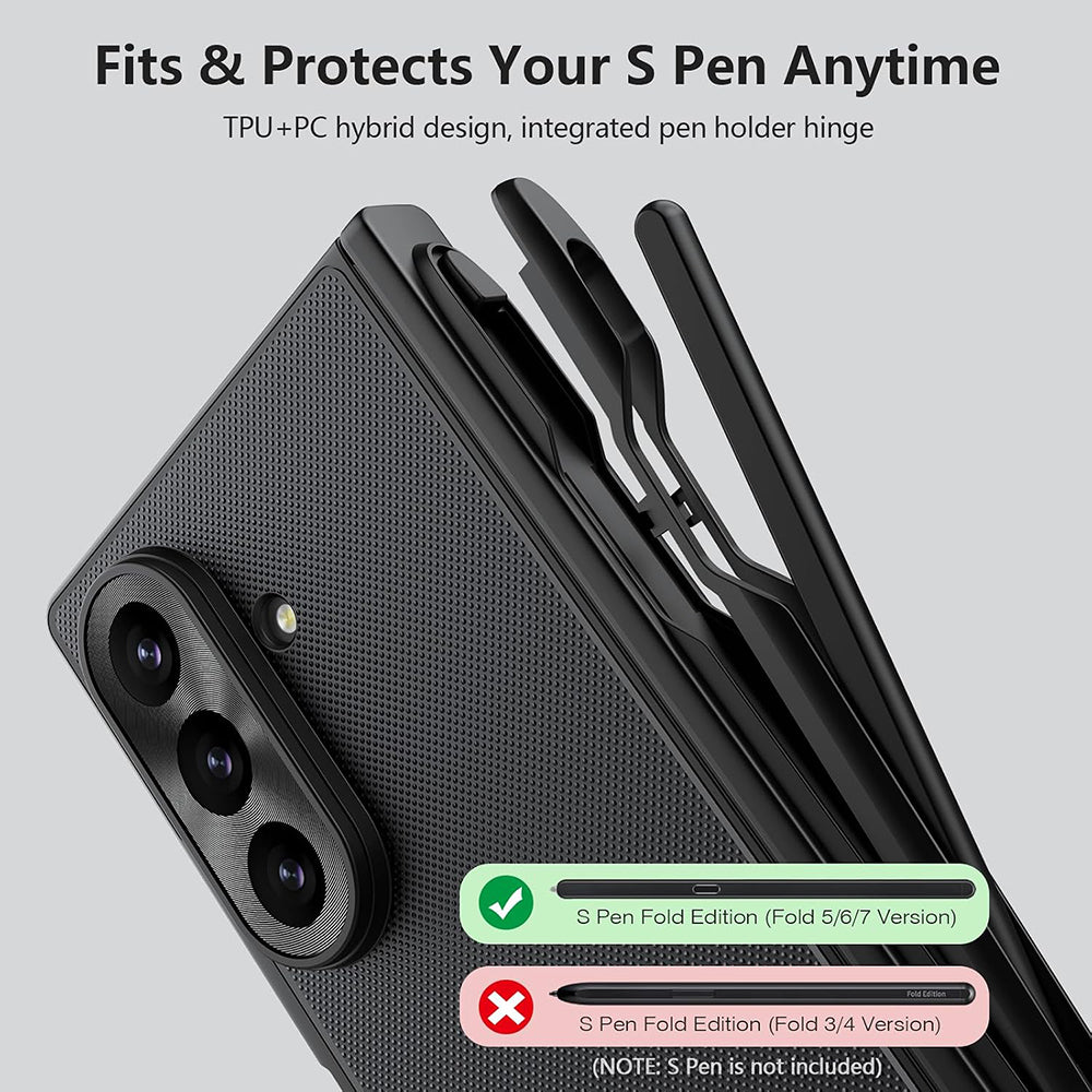 MagSafe puzdro pre Samsung Galaxy Z Fold8 Ultra F976, Nillkin, Super Frosted Shield s držiakom na pero, čierne