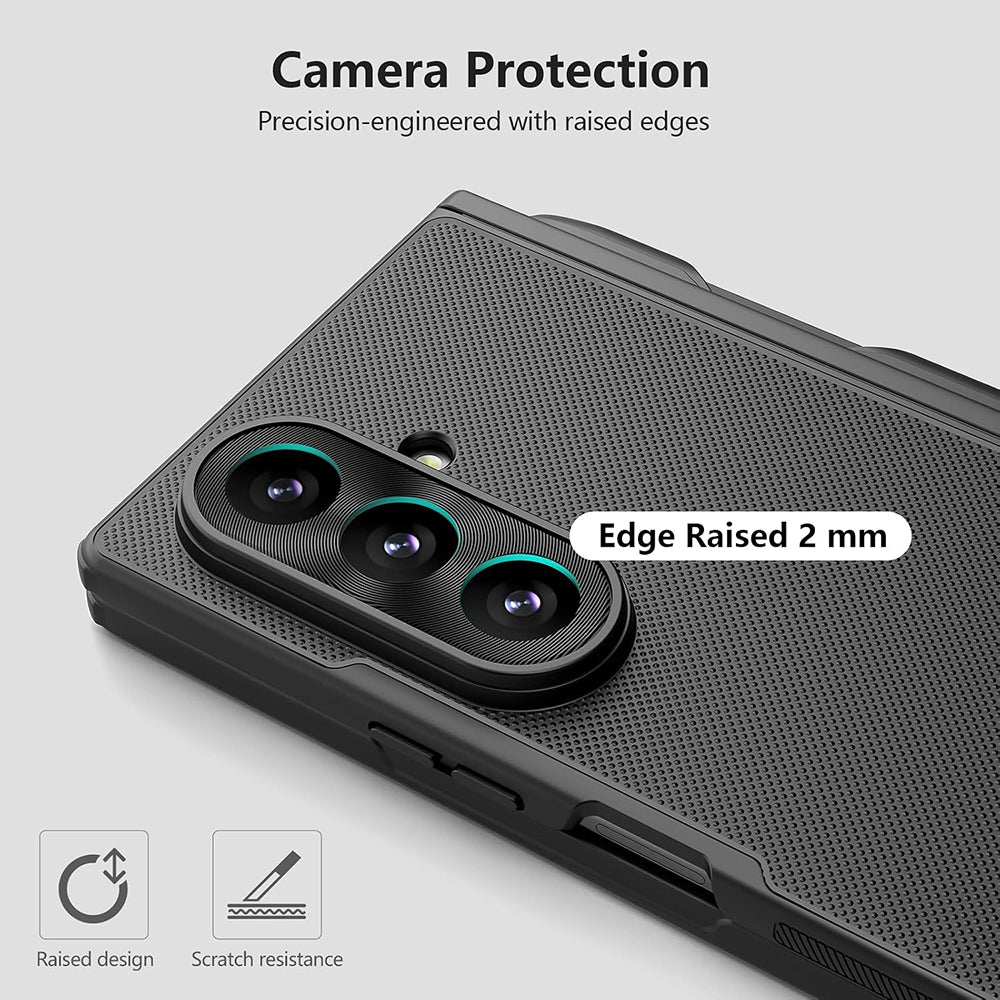 MagSafe puzdro pre Samsung Galaxy Z Fold8 Ultra F976, Nillkin, Super Frosted Shield s držiakom na pero, čierne