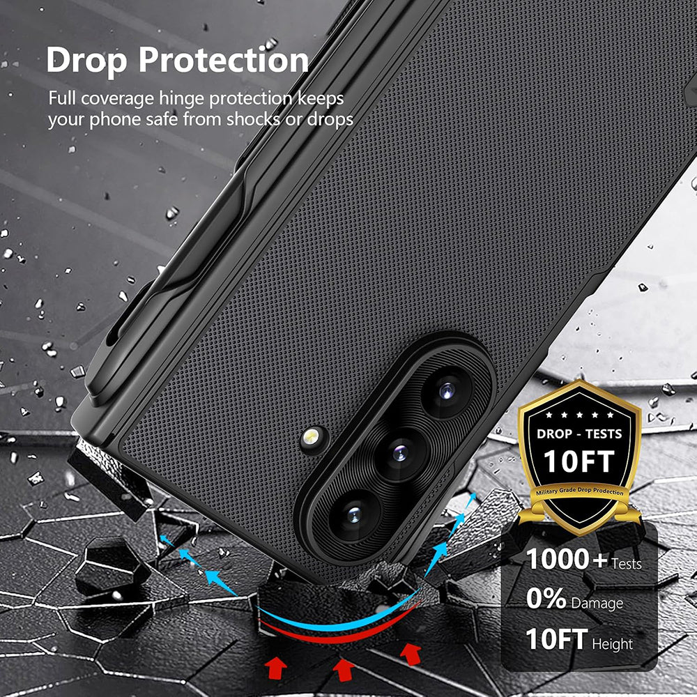 MagSafe puzdro pre Samsung Galaxy Z Fold8 Ultra F976, Nillkin, Super Frosted Shield s držiakom na pero, čierne