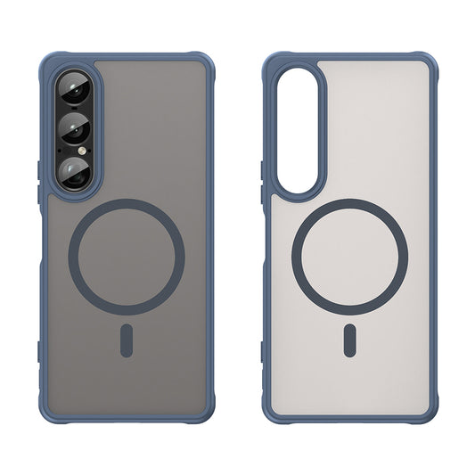 MagSafe puzdro pre Sony Xperia 1 VII, Techsuit, HaloFrost II, Tmavomodrá