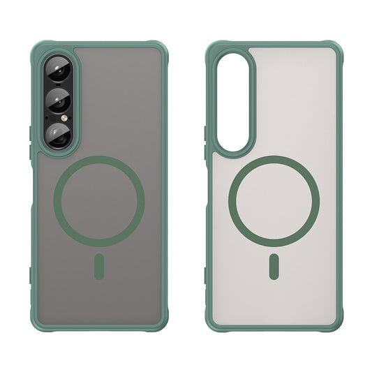 MagSafe puzdro pre Sony Xperia 1 VII, Techsuit, HaloFrost II, Zelené