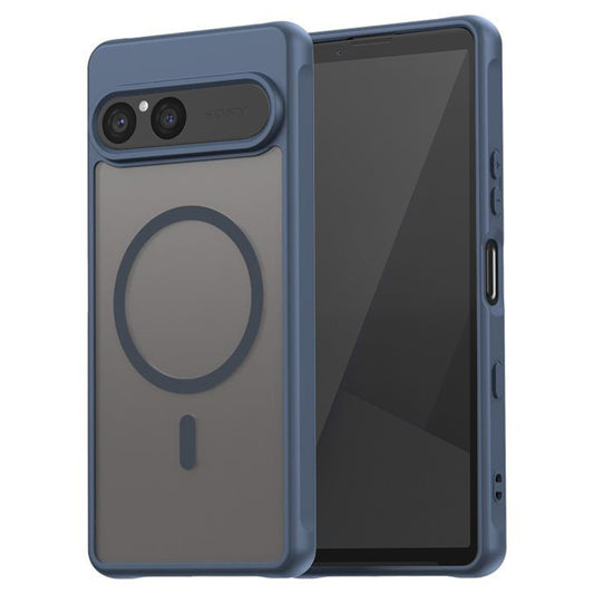 Puzdro MagSafe pre Sony Xperia 10 VII, Techsuit, HaloFrost II, Námornícka modrá