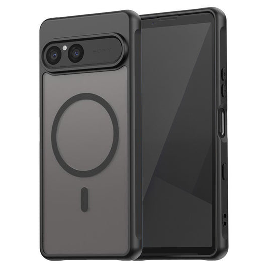 Puzdro MagSafe pre Sony Xperia 10 VII, Techsuit, HaloFrost II, Čierne