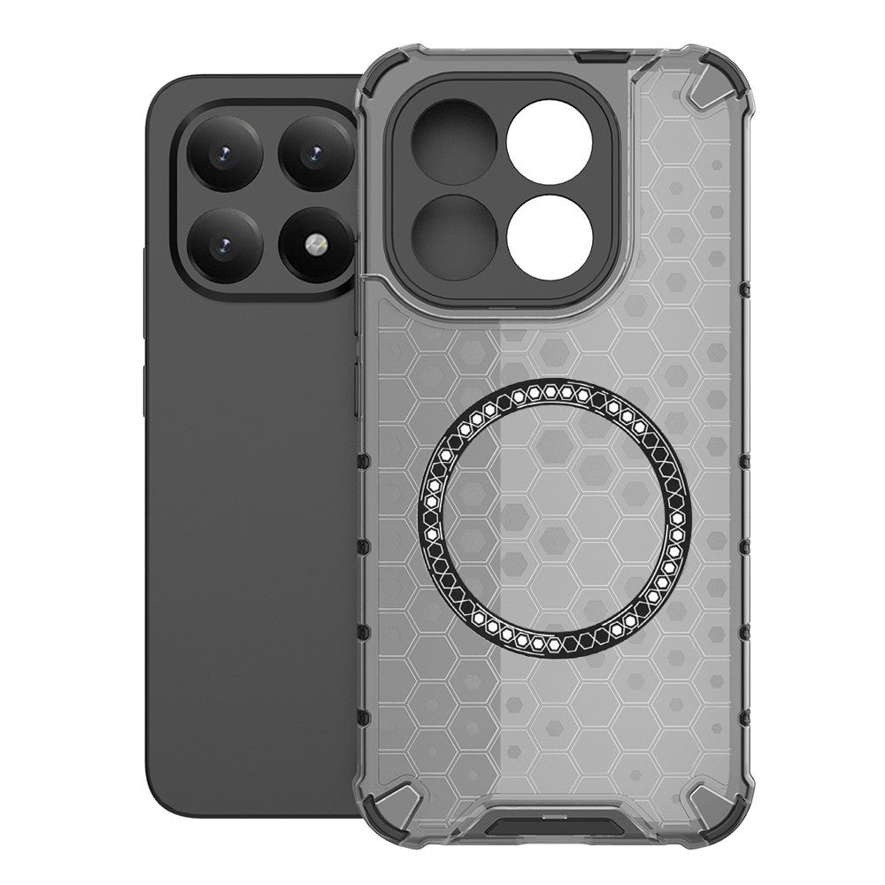 Puzdro MagSafe pre Xiaomi 15T, Techsuit, HoneyComb Shield, Čierne