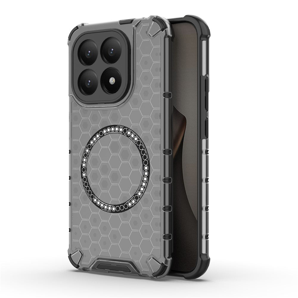 Puzdro MagSafe pre Xiaomi 15T, Techsuit, HoneyComb Shield, Čierne