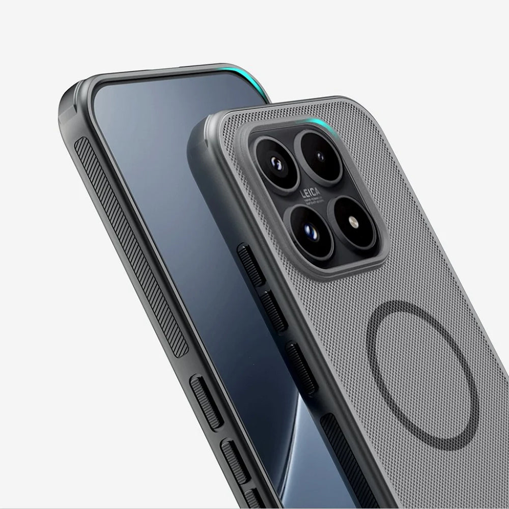 MagSafe puzdro pre Xiaomi 17, Nillkin, Super Shield Pro, Čierne Priehľadné Matné
