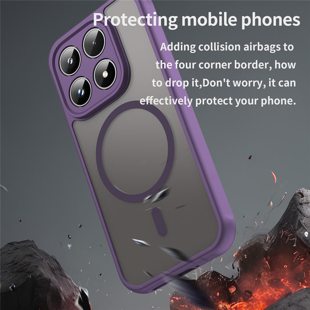Puzdro MagSafe pre Xiaomi 17, Techsuit, HaloFrost II, Fialové