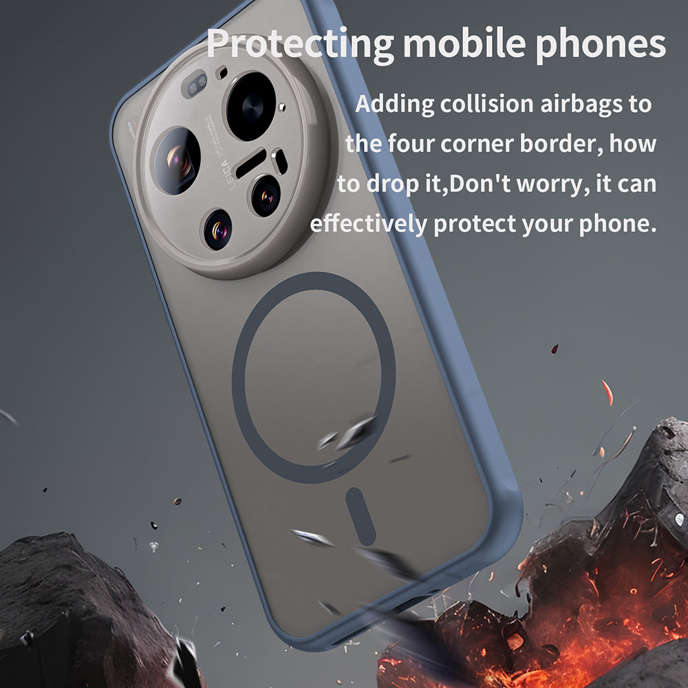 Puzdro MagSafe pre Xiaomi 17 Ultra, Techsuit, HaloFrost II, Námornícka modrá