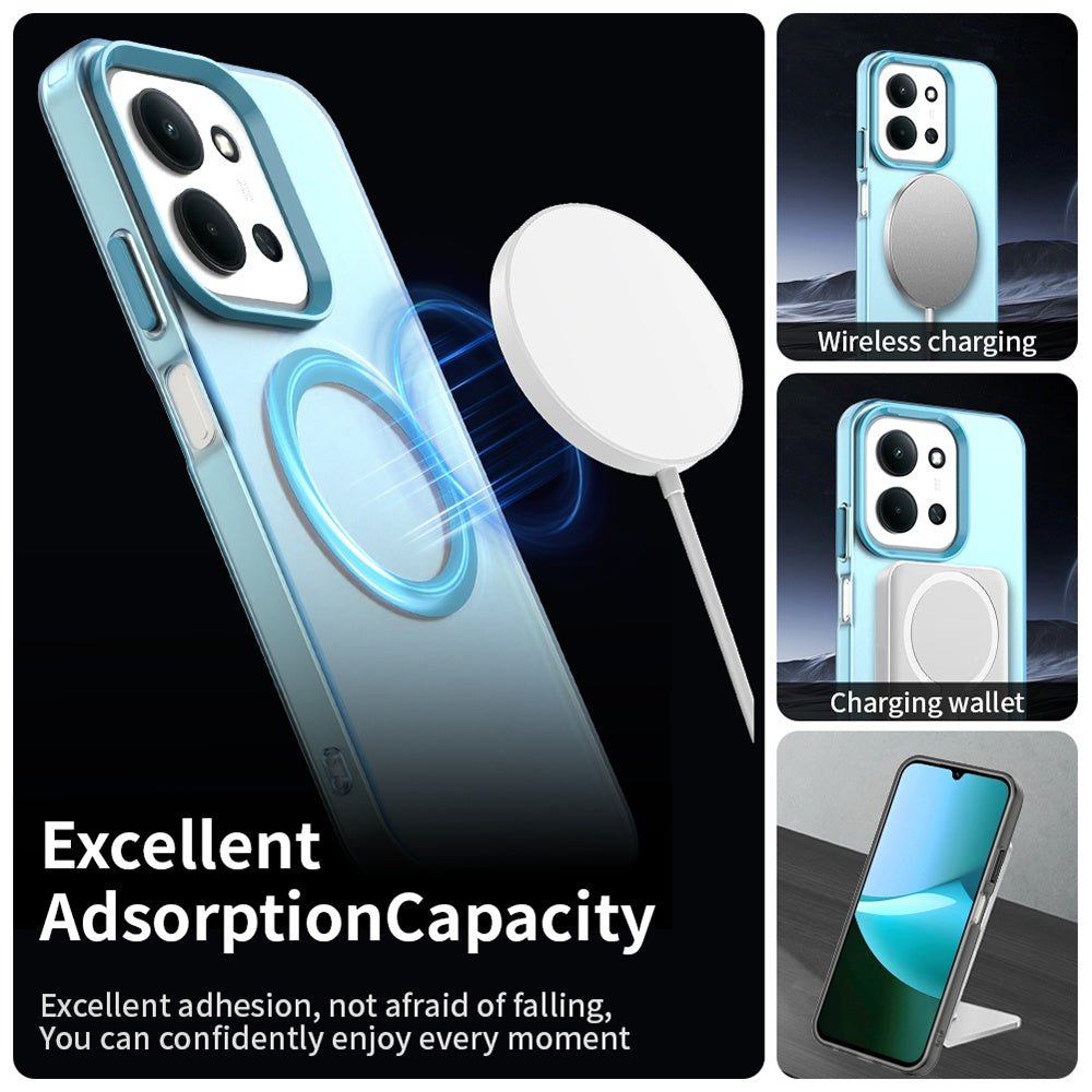 MagSafe puzdro pre Xiaomi Poco C85 4G / Redmi 15C 5G / 15C 4G, Techsuit, CandyCase, modré