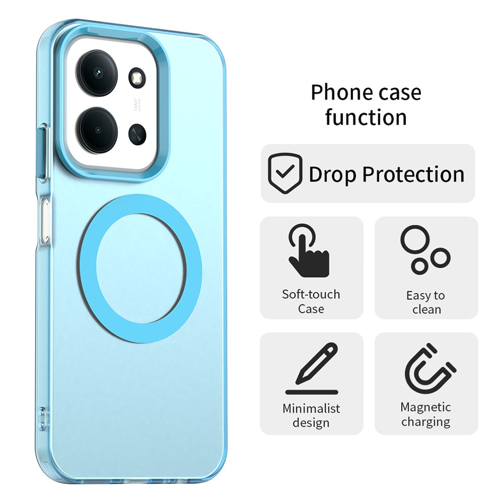 MagSafe puzdro pre Xiaomi Poco C85 4G / Redmi 15C 5G / 15C 4G, Techsuit, CandyCase, modré