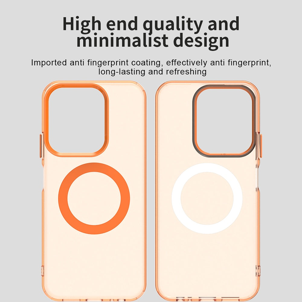 MagSafe puzdro pre Xiaomi Poco C85 4G / Redmi 15C 5G / 15C 4G, Techsuit, CandyCase, Oranžové