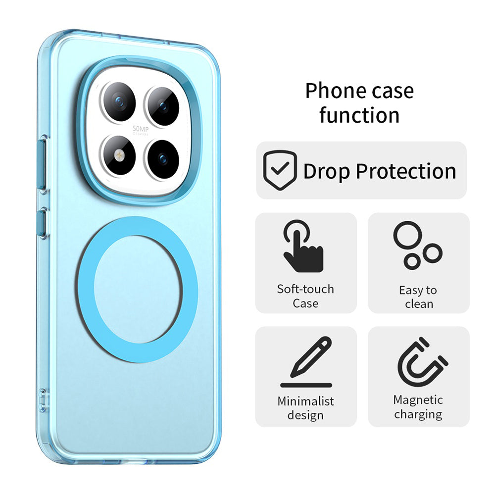 Puzdro MagSafe pre Xiaomi Poco M8 Pro / Redmi Note 15 Pro+ 5G, Techsuit, CandyCase, Modrá